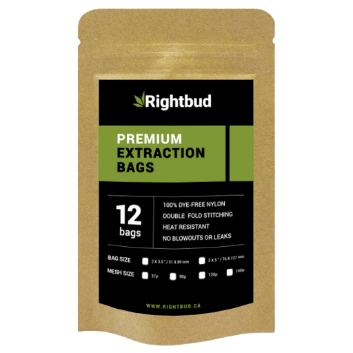 Rightbud 2" X 3.5" Premium Extraction Rosin Bags - Pack of 12 (37u, 90u, 120u, 160u)