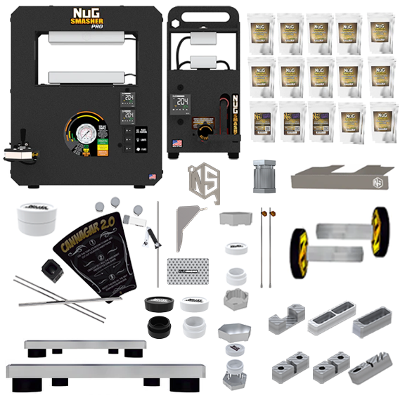 NugSmasher Pro 20 Ton Rosin Press All-in-One Starter Kit