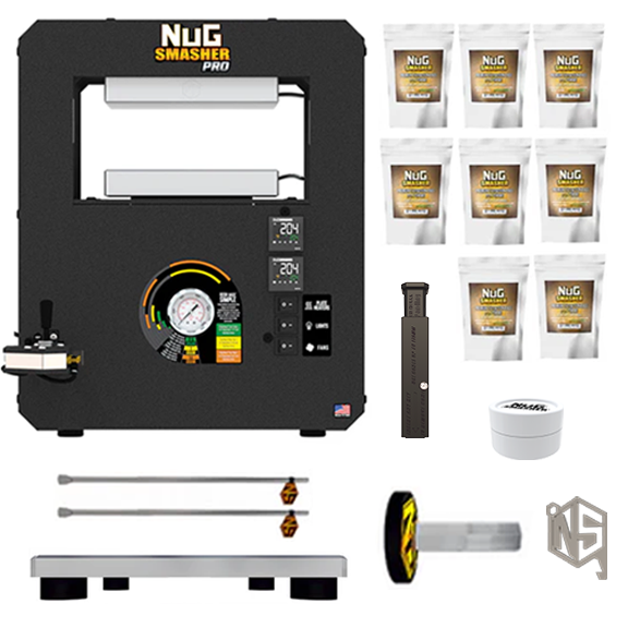 NugSmasher Pro 20 Ton Rosin Press Starter Kit