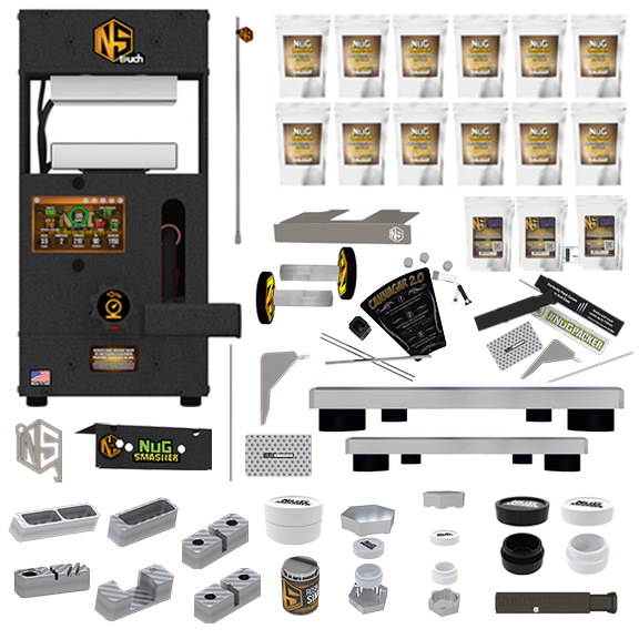 NugSmasher Touch 12 Ton Manual Rosin Press All-in-One Starter Kit