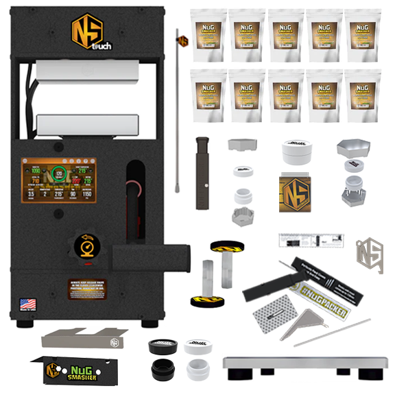 NugSmasher Touch 12 Ton Manual Rosin Press Starter Kit Plus