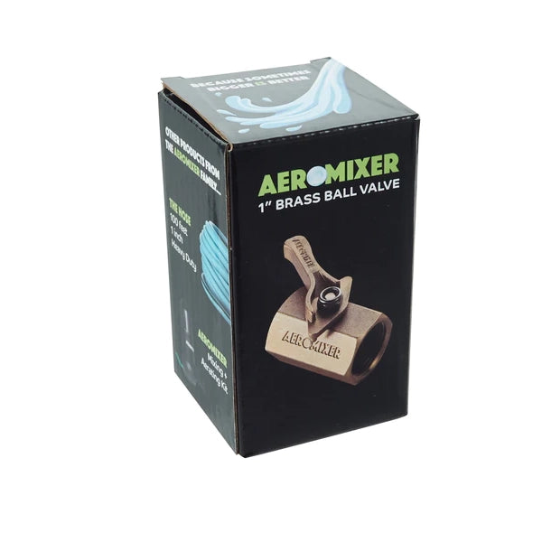 Aeromixer 1” Brass Ball Valve