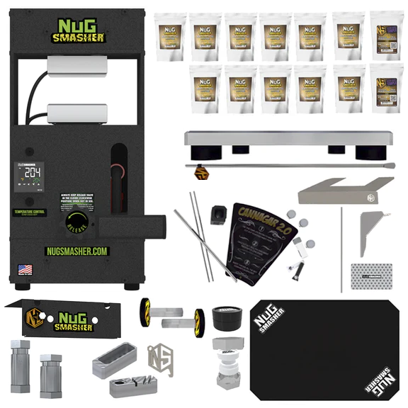 NugSmasher Original 12 Ton Rosin Press All-in-One Starter Kit