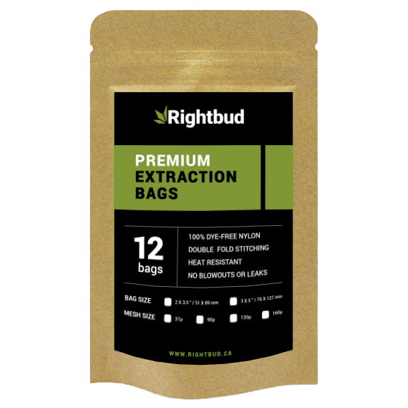 Rightbud 3" X 5" Premium Extraction Rosin Bags - Pack of 12 (37u, 90u, 120u, 160u)